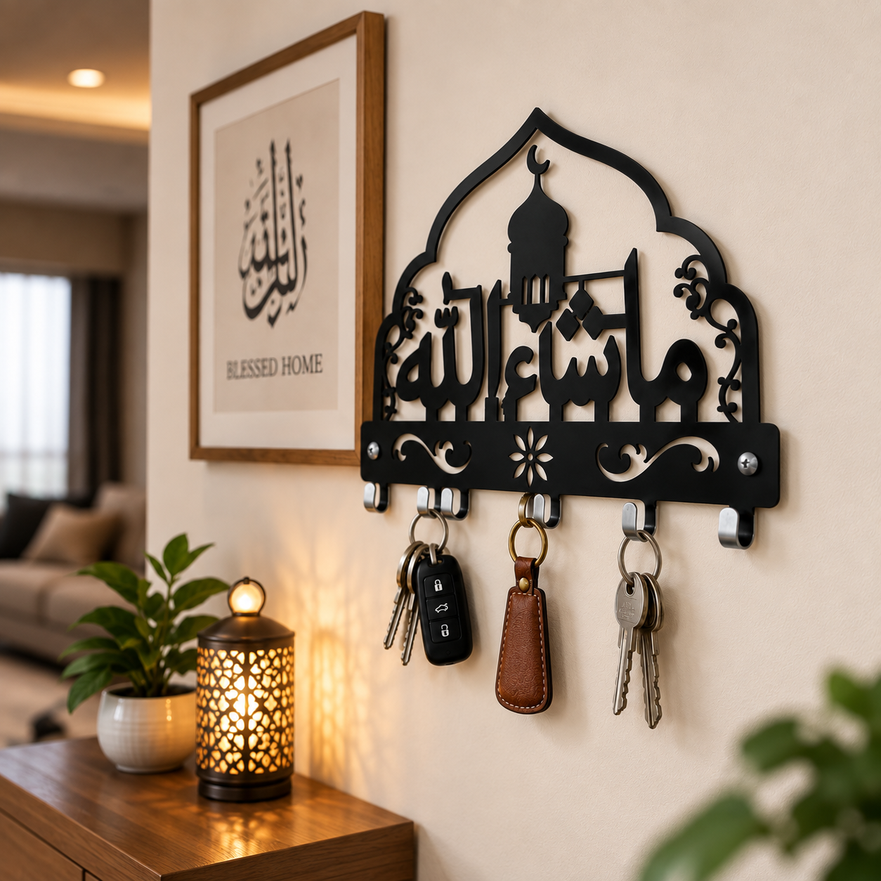 Islamic Calligraphy Key Holder Detail 2