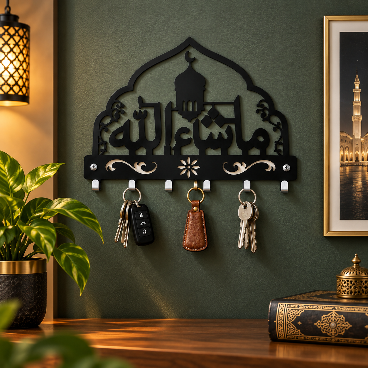Islamic Calligraphy Key Holder Detail 4
